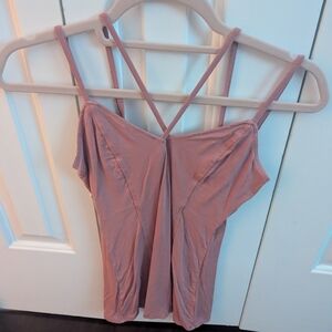 Elegant Mauve Strappy Women's Top